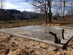 Unbebaut Anfang März